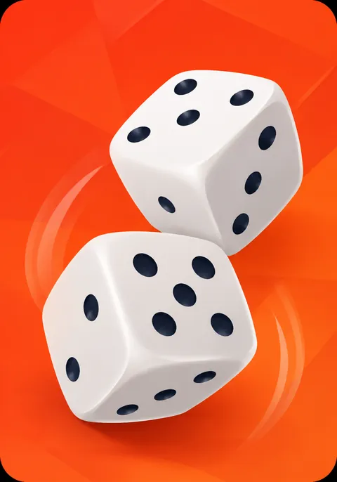 Dice – game artwork (illustration, no text)