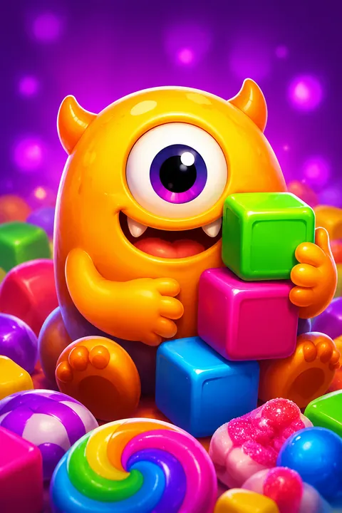 Orange Monster – visuel du jeu (illustration)