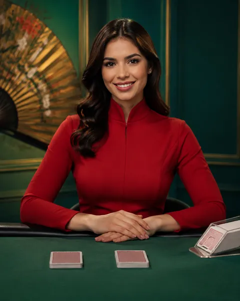 Baccarat Red – game artwork (illustration)