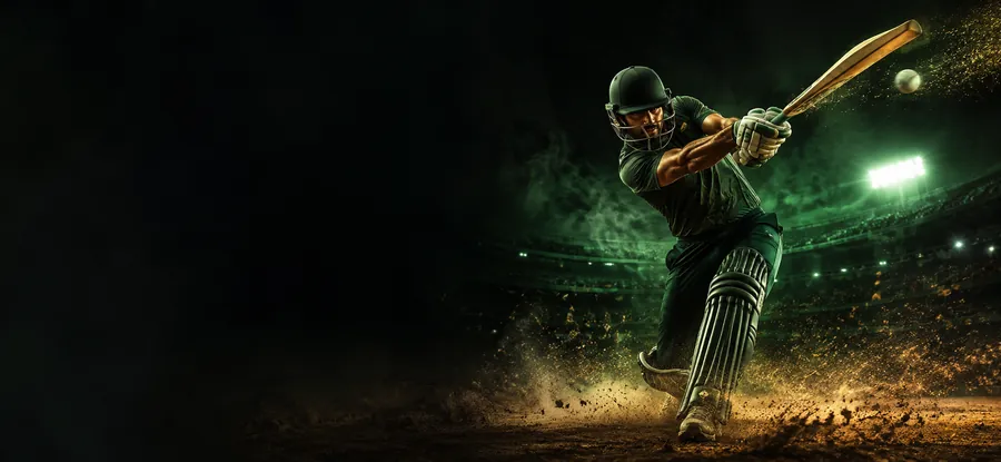 Cricket – illustration sportive (sans texte)