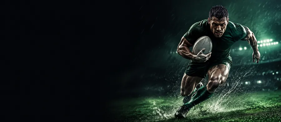 Rugby – illustration sportive (sans texte)