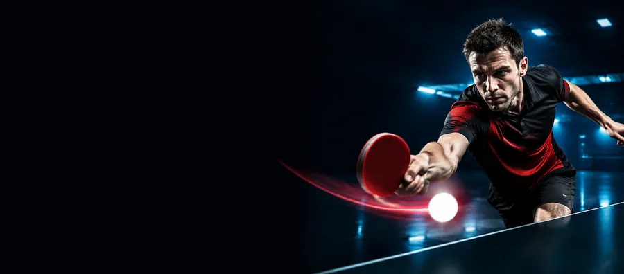 Tennis de table – illustration sportive (sans texte)