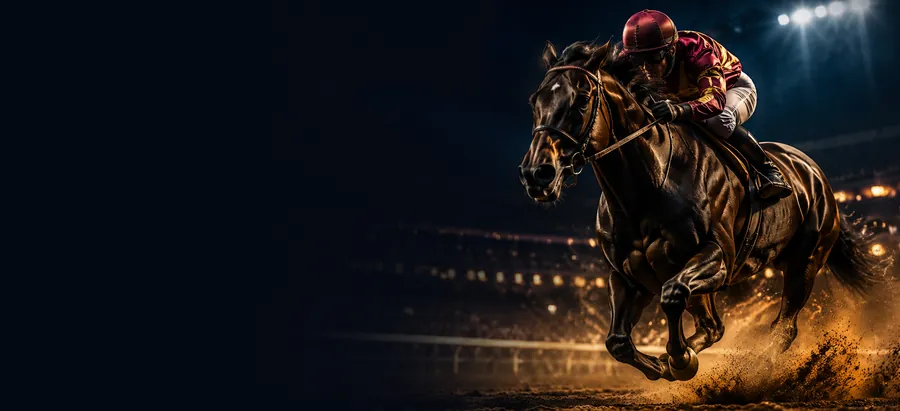 Courses de chevaux – illustration sportive (sans texte)