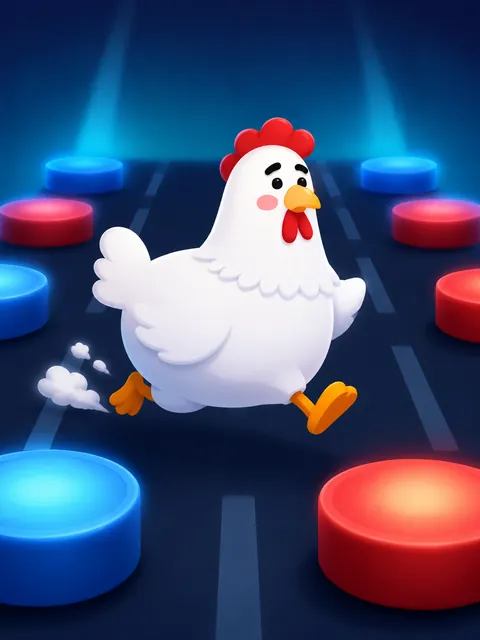 Chicken Cross – visuel du jeu (illustration)
