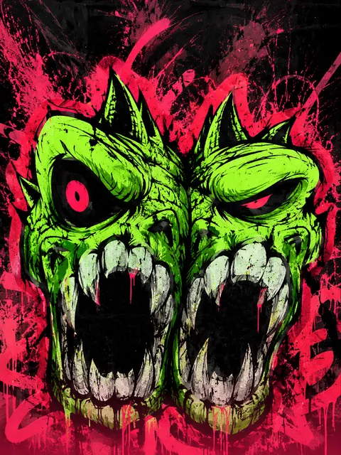 Graffiti Monster – visuel du jeu (illustration)