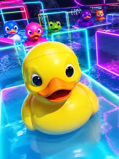 Duck Race – visuel du jeu (illustration)