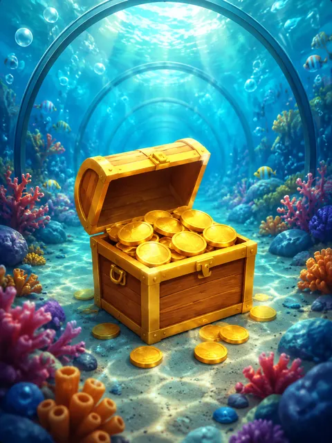 Treasure Dive – visuel du jeu (illustration)
