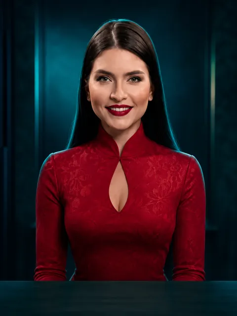 Baccarat Teal – game artwork (illustration)