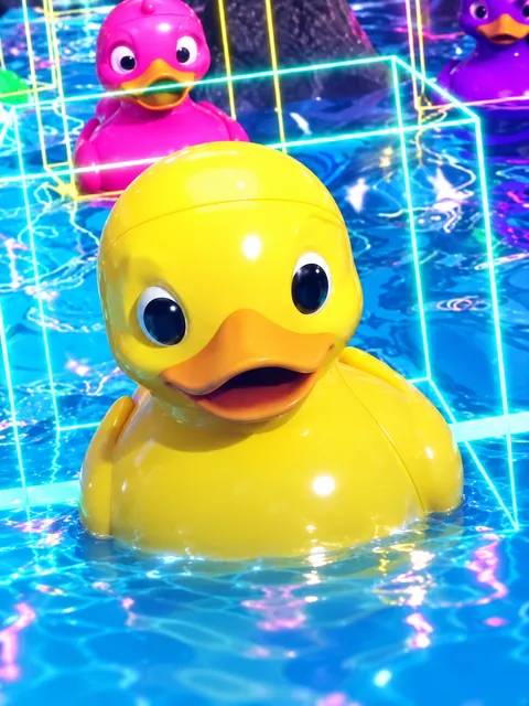 Neon Duck – game artwork (illustration)