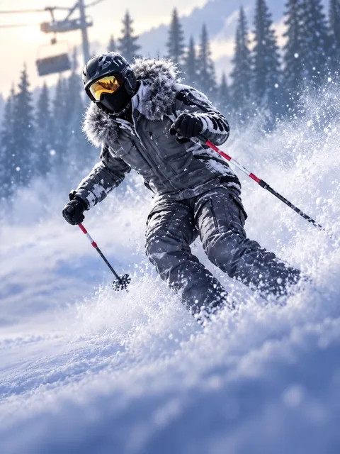 Powder Descent – game artwork (illustration)
