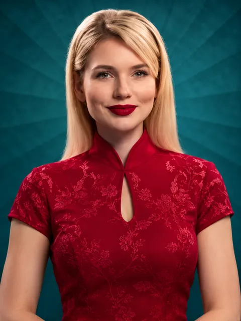 Baccarat Turquoise Fan – game artwork (illustration)