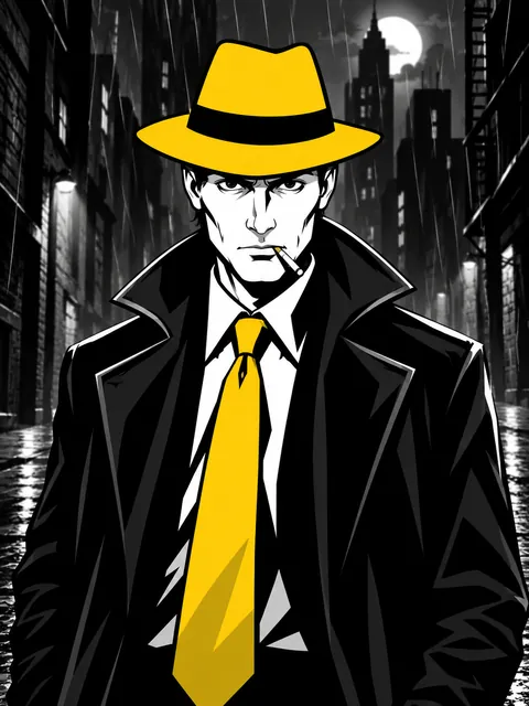 Noir Detective – visuel du jeu (illustration)