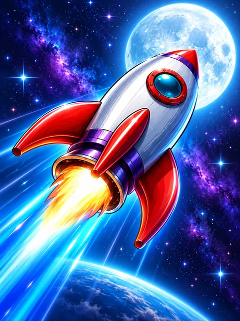 Moon Rocket – visuel du jeu (illustration)