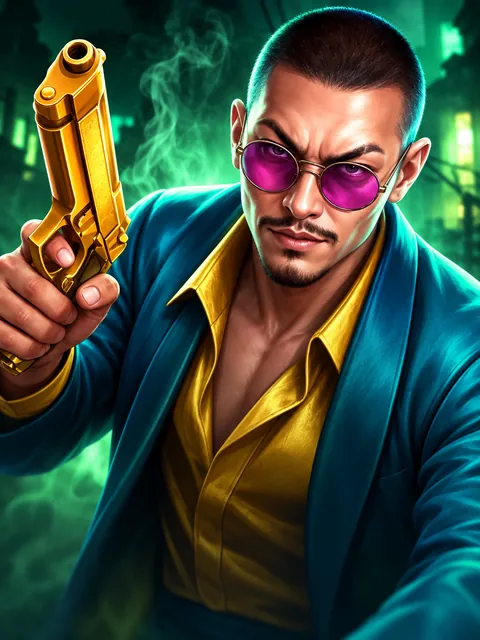 Golden Pistol – visuel du jeu (illustration)